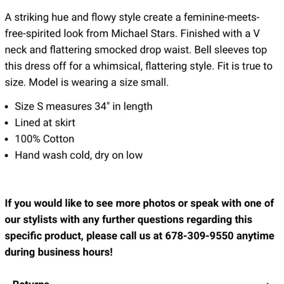 Michael Stars White Smocked Waist Katelyn Dress - Picture 7 of 16